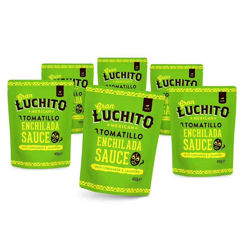Gran Luchito Mexican Green Enchilada Cooking Sauce 400g (Pack Of 6)