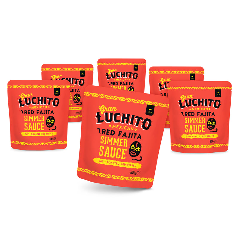 Gran Luchito Mexican Fajita Simmer Sauce 300g (Pack of 6)